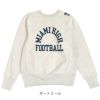ウエアハウス (WAREHOUSE) Lot 483 MIAMI HIGH 長袖プリントトレーナー スウェットシャツ リバースウィーブ 483 オートミール