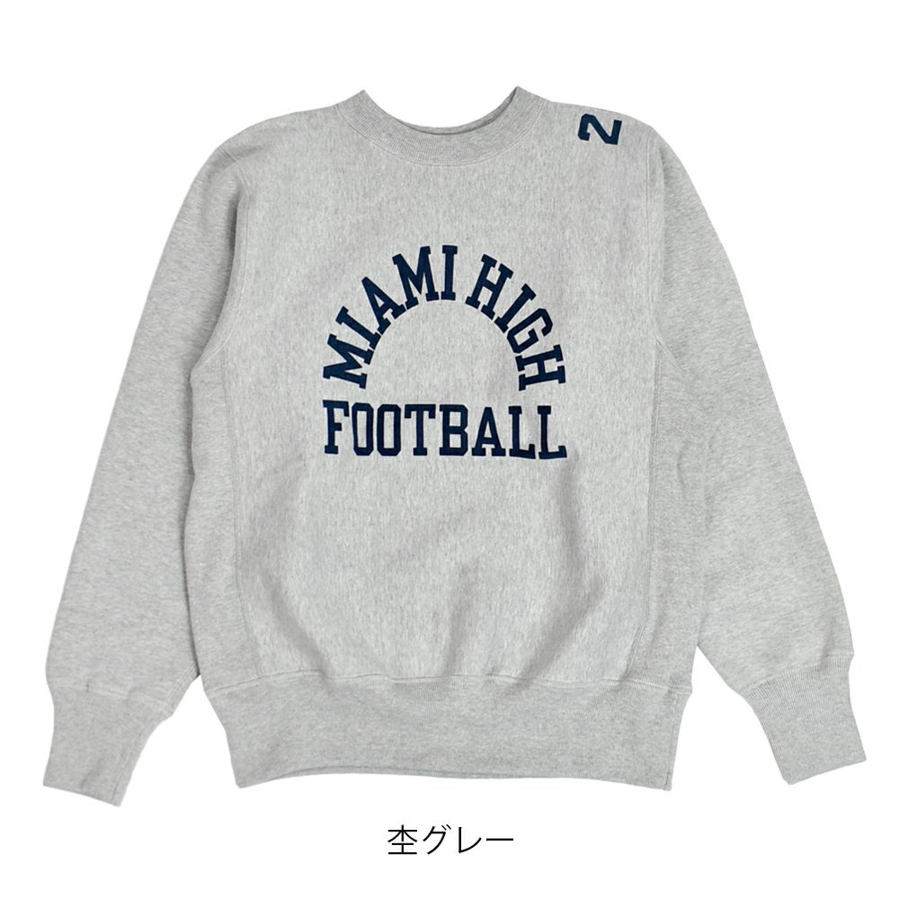 ウエアハウス (WAREHOUSE) Lot 483 MIAMI HIGH 長袖プリントトレーナー 