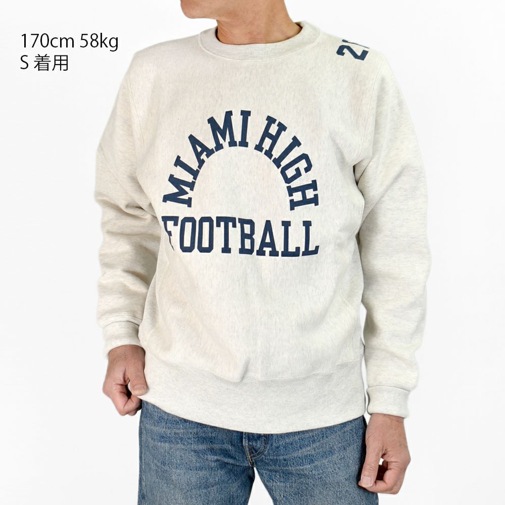 ウエアハウス (WAREHOUSE) Lot 483 MIAMI HIGH 長袖プリントトレーナー 