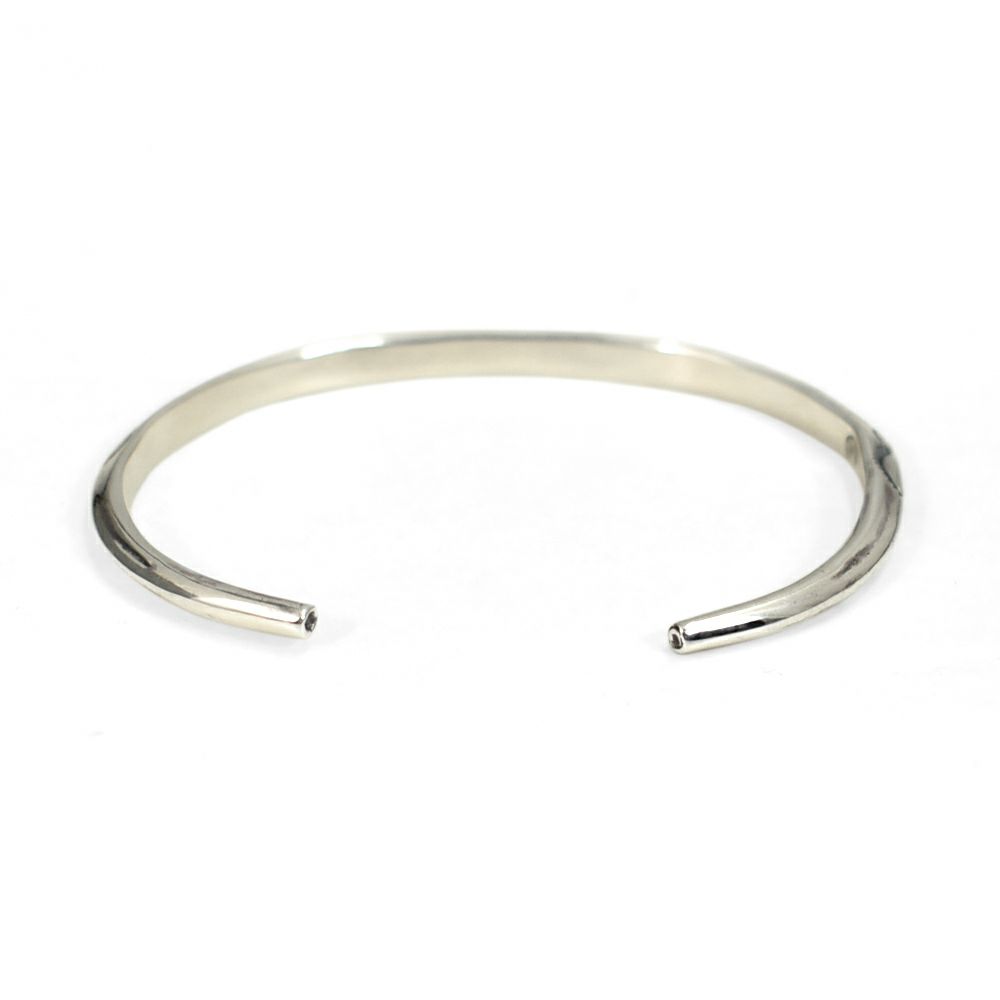 ラリースミス (LARRY SMITH) LADIE'S EXTRA THIN TRIANGLE BRACELET -LEAF- トライアングルバングルリーフ シルバーアクセサリー BR-0123-L