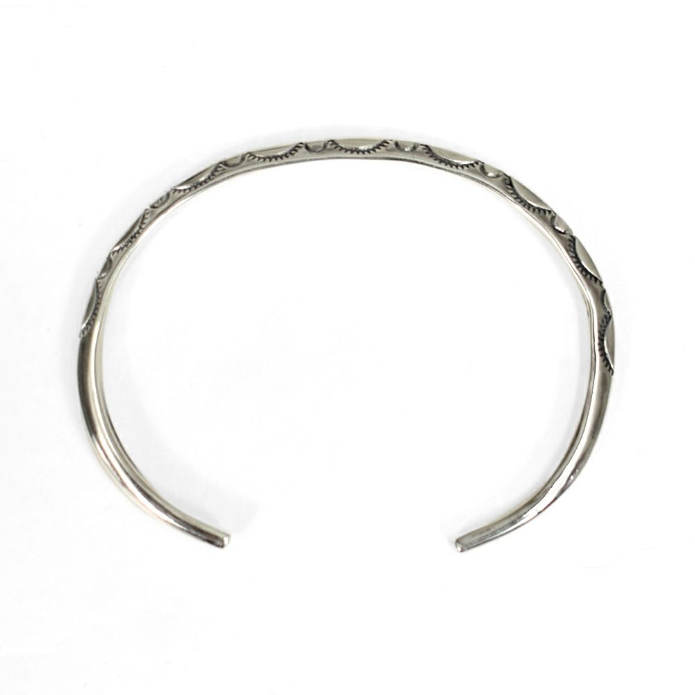 ラリースミス (LARRY SMITH) LADIE'S EXTRA THIN TRIANGLE BRACELET -LEAF- トライアングルバングルリーフ シルバーアクセサリー BR-0123-L