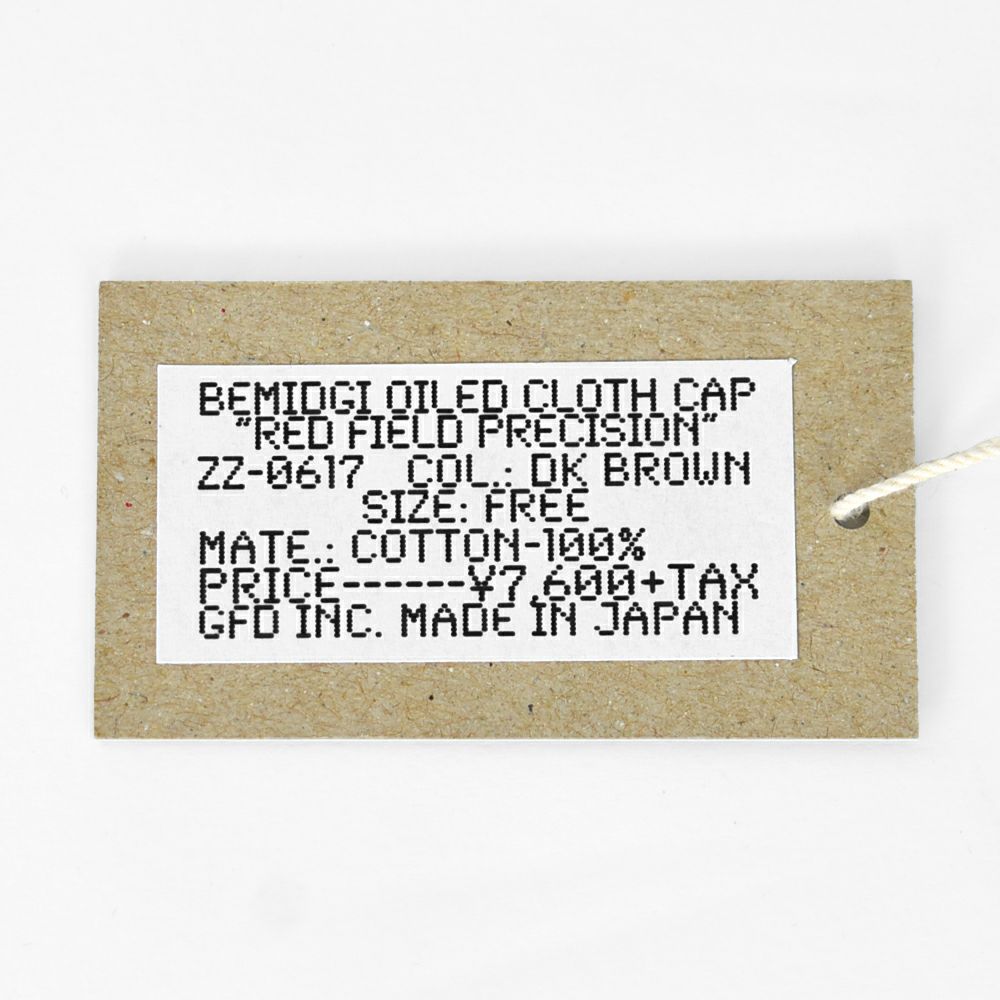 コリンボ (COLIMBO) BEMIDJI CAP *OILED CLOTH* -REDFIELD- ベミジーキャップ -レッドフィールド- ベースボールキャップ 帽子 ZZ-0617