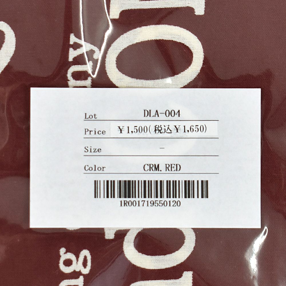 デラックスウエア (DELUXEWARE) CRIMSON バンダナ ハンカチ DLA-004