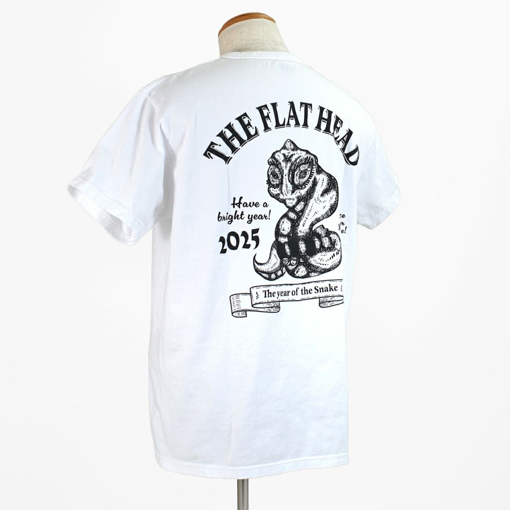 フラットヘッド(THE FLAT HEAD) 小松美羽 干支 Tシャツ 巳 半袖 