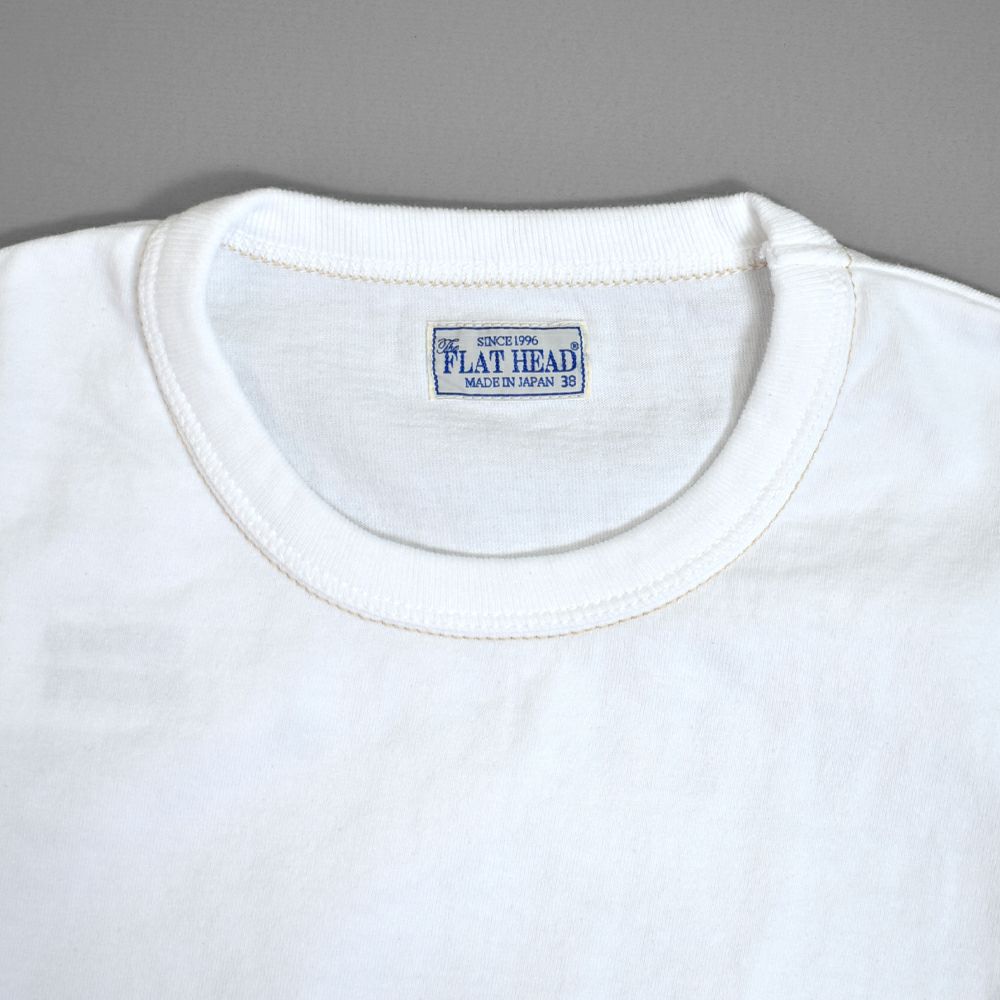 【美品】THE FLAT HEAD R.J.B Tシャツ ホワイト サイズ 40 美品】THE FLAT HEAD R.J.B Tシャツ ホワイト サイズ 40 - メルカリ