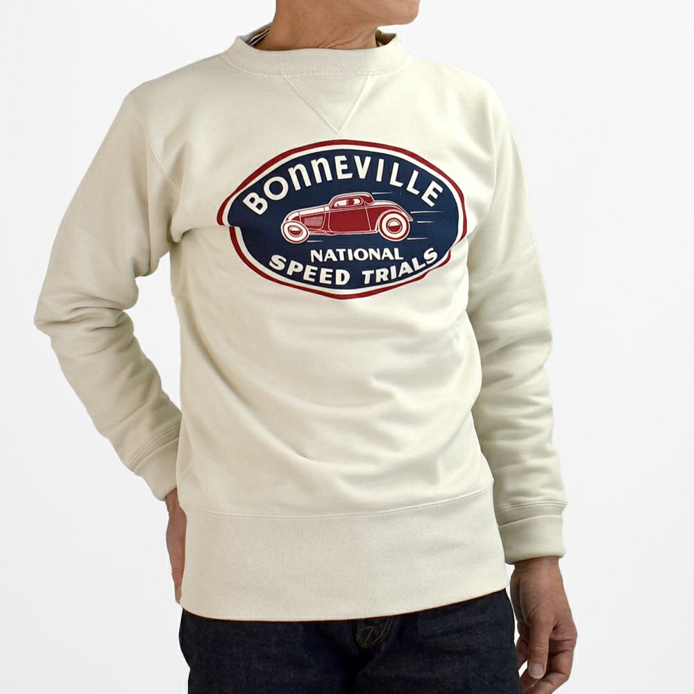 フリーホイーラーズ (FREEWHEELERS) -BONNEVILLE- DOUBLE V SWEAT SHIRT 1930~1940s STYLE SET-IN SLEEVE SWEAT SHIRT 長袖トレーナー スウェットシャツ 2434005