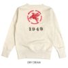 フリーホイーラーズ (FREEWHEELERS) -BONNEVILLE- DOUBLE V SWEAT SHIRT 1930~1940s STYLE SET-IN SLEEVE SWEAT SHIRT 長袖トレーナー スウェットシャツ 2434005 DRY CREAM