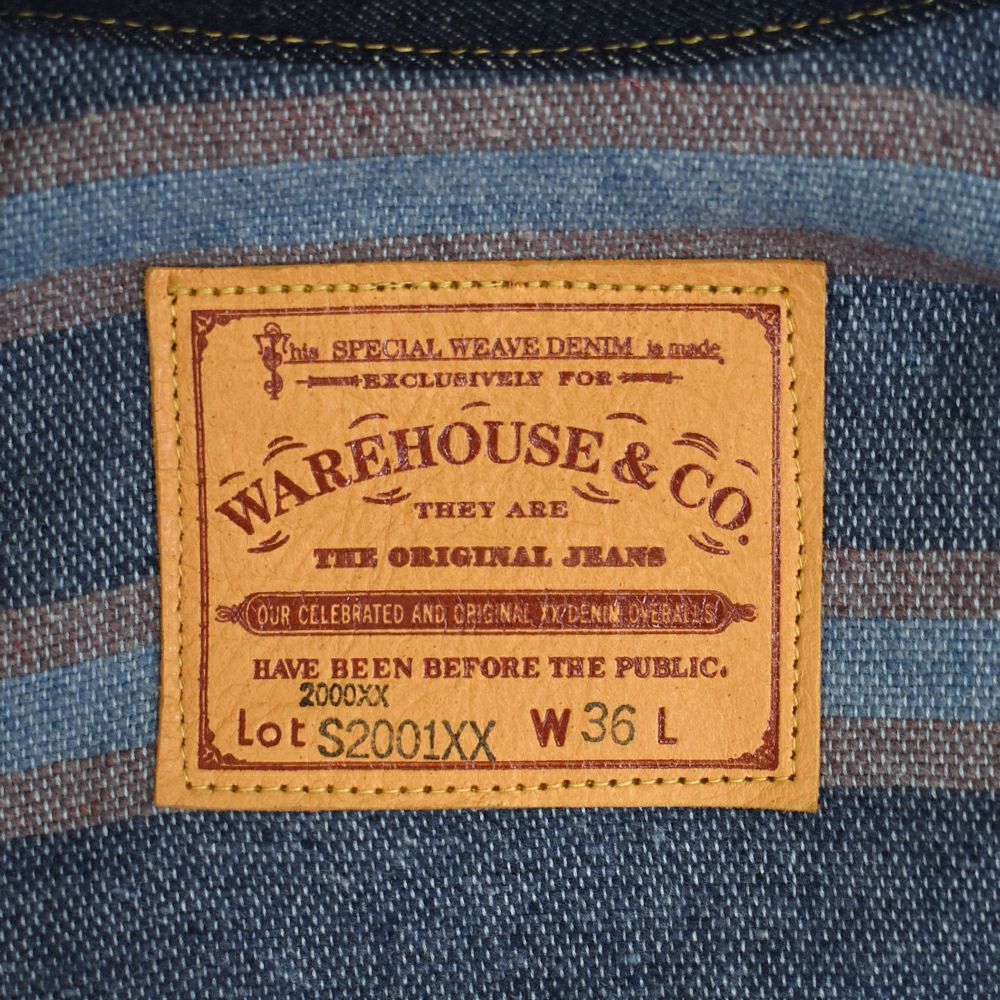 ウエアハウス (WAREHOUSE) Lot S2001XX(2000XX) WITH BLANKET デニムジャケット ジージャン 大戦モデル ブランケット付き S2001XX