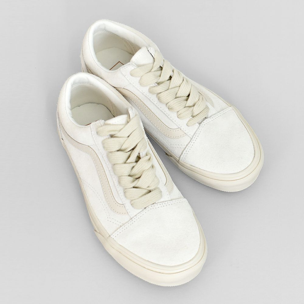 バンズ/ヴァンズ (VANS) OLD SKOOL OVERSIZED LACE marshmallow オールドスクール 靴 ローカットスニーカー VN000CR5FS8
