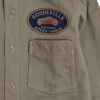 フリーホイーラーズ (FREEWHEELERS) -BONNEVILLE OFFICIAL FUELING STATION- Gemsa 1930s STYLE WORK CLOTHING 長袖プリントワークシャツ 2433003