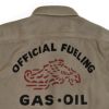 フリーホイーラーズ (FREEWHEELERS) -BONNEVILLE OFFICIAL FUELING STATION- Gemsa 1930s STYLE WORK CLOTHING 長袖プリントワークシャツ 2433003