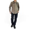 フリーホイーラーズ (FREEWHEELERS) -BONNEVILLE OFFICIAL FUELING STATION- Gemsa 1930s STYLE WORK CLOTHING 長袖プリントワークシャツ 2433003