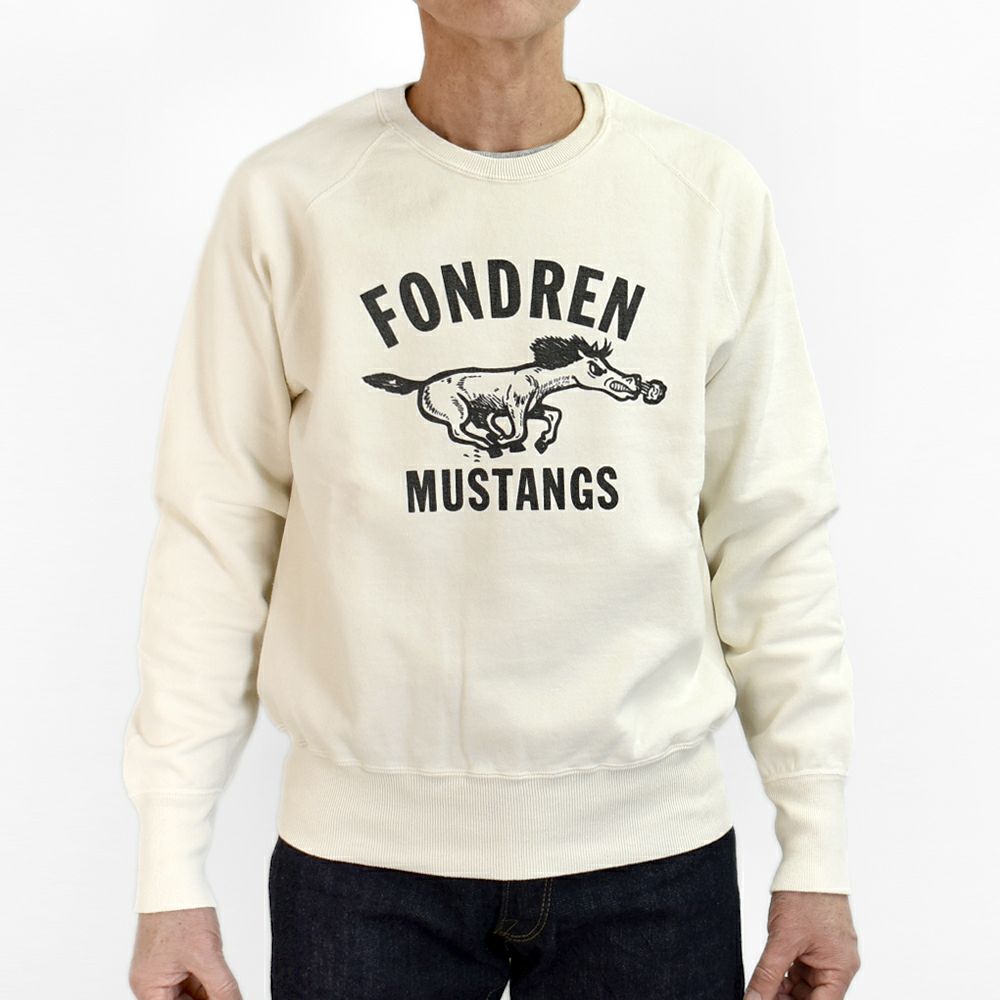 ウエアハウス (WAREHOUSE) Lot 461 FONDREN 長袖プリントトレーナー 