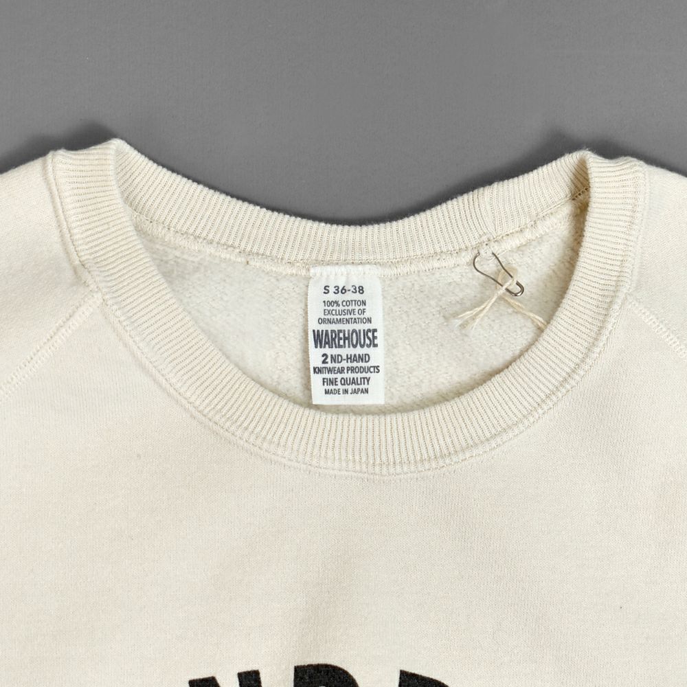 ウエアハウス (WAREHOUSE) Lot 461 FONDREN 長袖プリントトレーナー  