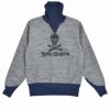 フリーホイーラーズ (FREEWHEELERS) -U.S.NAVY VF-17 Jolly Rogers- TURTLE NECK SWEAT SHIRT 1920~1930s STYLE SWEAT SHIRT タートルネックスウェットシャツ 長袖トレーナー 2434012 GRAINED CHARCOAL GRAY × OLD NAVY