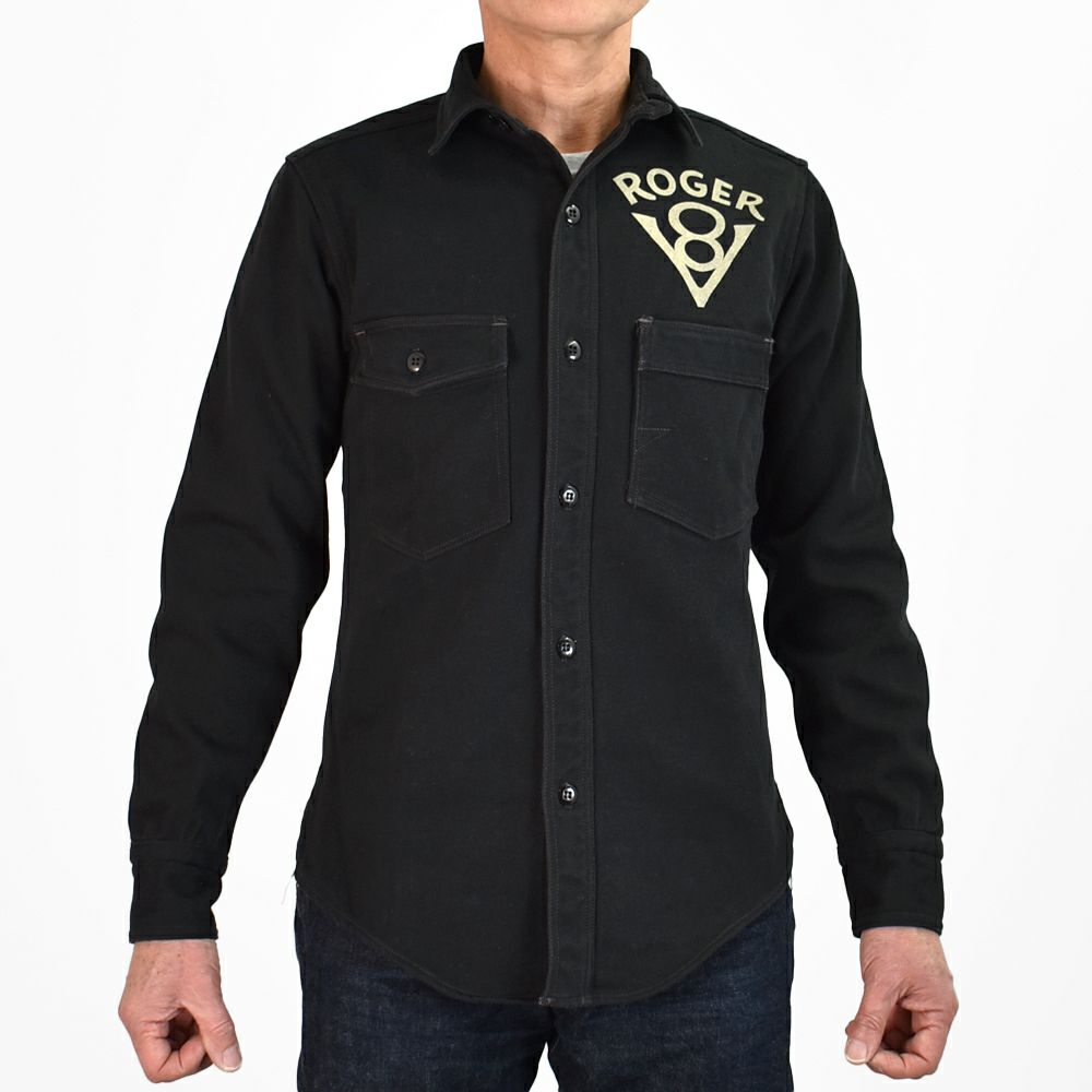 フリーホイーラーズ (FREEWHEELERS) -ROGER 8- Gemsa 1930s STYLE WORK CLOTHING 長袖プリントワークシャツ 2433004