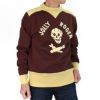 フリーホイーラーズ (FREEWHEELERS) -USAAF 90TH BG 320TH BSQ JOLLY ROGER- ATHLETIC SWEAT SHIRT 1920~1930s COMFORTABLE RIB KNIT TRIMMED SWEAT SHIRT 長袖トレーナー プリントスウェットシャツ 2434011