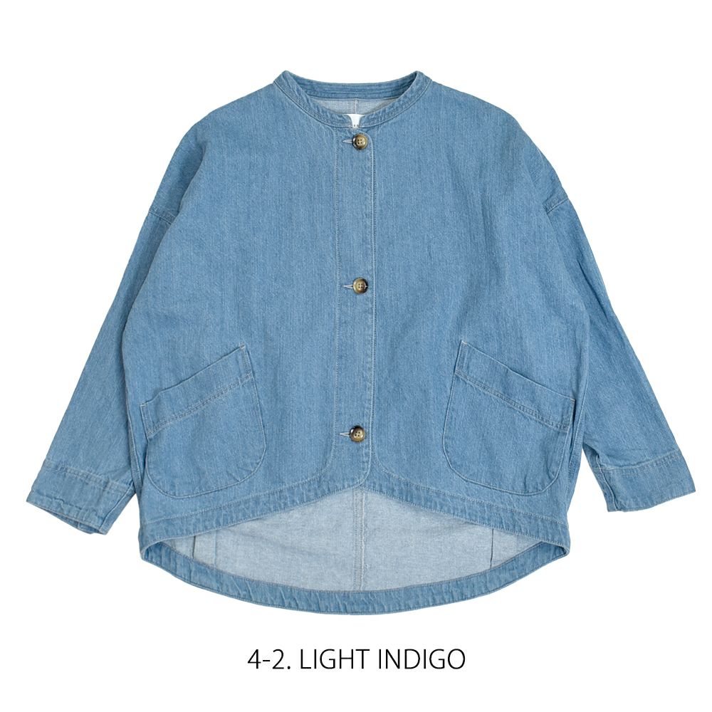 ブリスバンチ (Bliss bunch) ラウンドヘムJKT デニムジャケット R751-224 4-2.LIGHT INDIGO