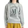 マーブルシュッド (marble SUD) MARINE NOTE SWEAT 長袖プリントスウェットシャツ トレーナー 01FS003107