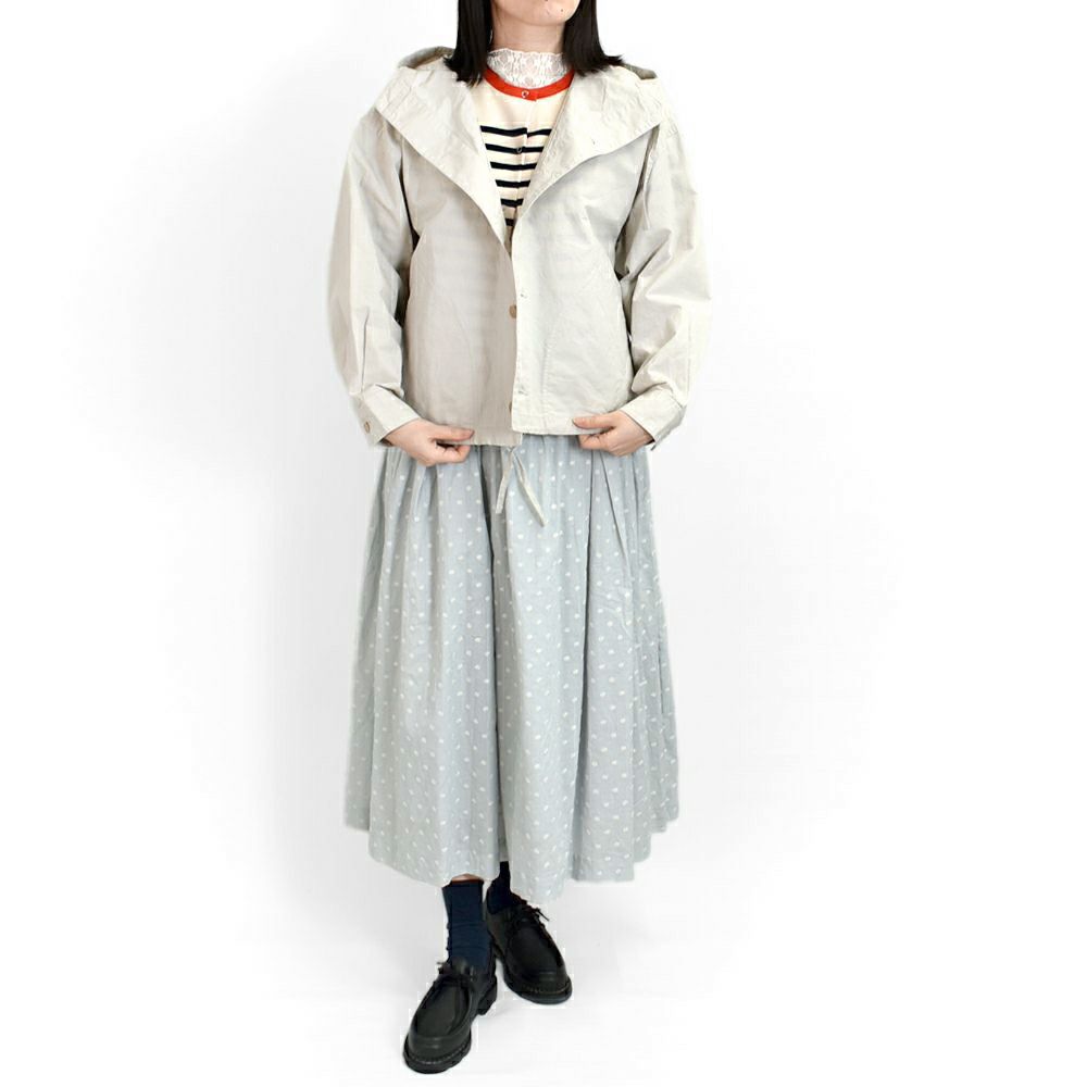 ダントン (DANTON) SHORT HOODED JACKET ライトアウター フード付きコート DT-A0474CFD