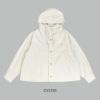 ダントン (DANTON) SHORT HOODED JACKET ライトアウター フード付きコート DT-A0474CFD OYSTER