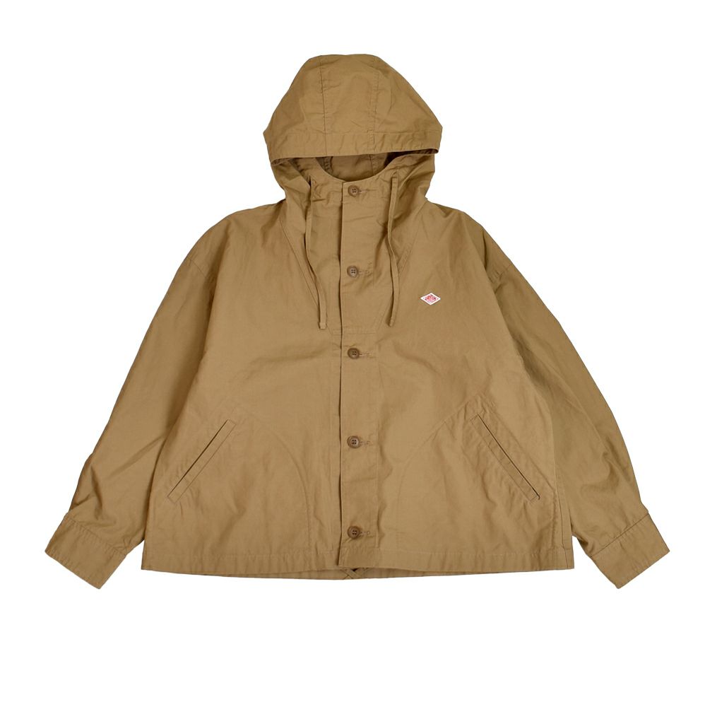 ダントン (DANTON) SHORT HOODED JACKET ライトアウター フード付きコート DT-A0474CFD BEIGE