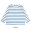 ソソット (sosotto) ボーダー切替クルー肩釦9分袖 ボーダー長袖Tシャツ ロンT マリンテイスト 42511312 61.OW×SX