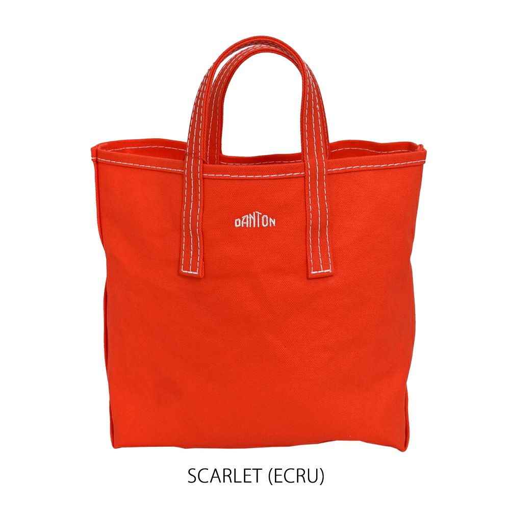 ダントン (DANTON) VOSGES MOYEN COTTON CANVAS TOTE BAG キャンバストートバッグ SCARLET(ECRU)