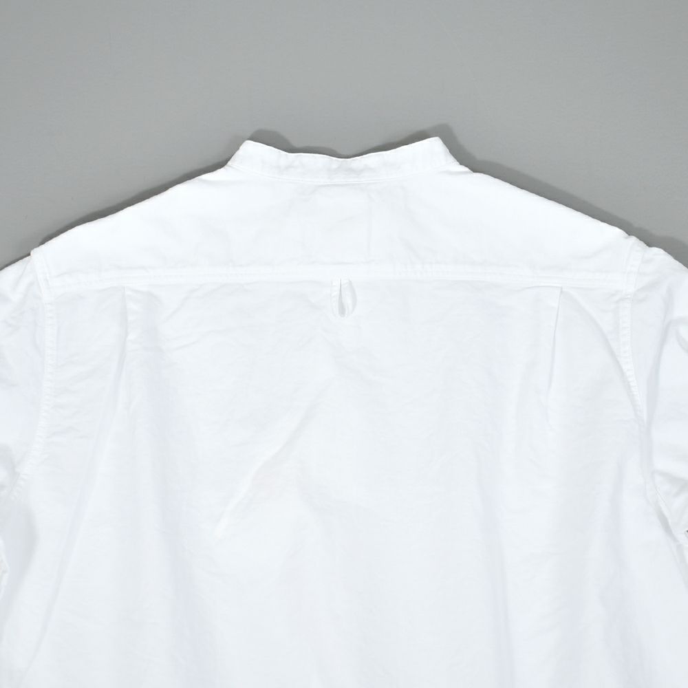 ダントン (DANTON) WOMEN'S OXFORD BAND COLLAR SHIRT PLAIN コットンノーカラー長袖シャツ バンドカラーシャツ DT-B0279SOX