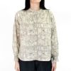 ソソット (sosotto) LIBERTYPRINT バンドカラー袖シャーリングブラウス ノーカラー長袖シャツ リバティープリント 別注 42512941