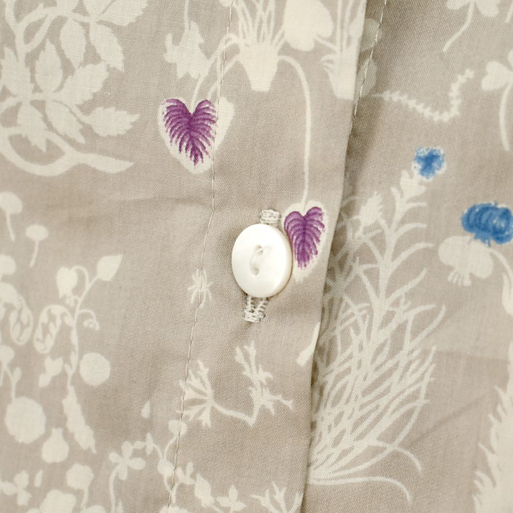 ソソット (sosotto) LIBERTYPRINT バンドカラー袖シャーリングブラウス ノーカラー長袖シャツ リバティープリント 別注 42512941