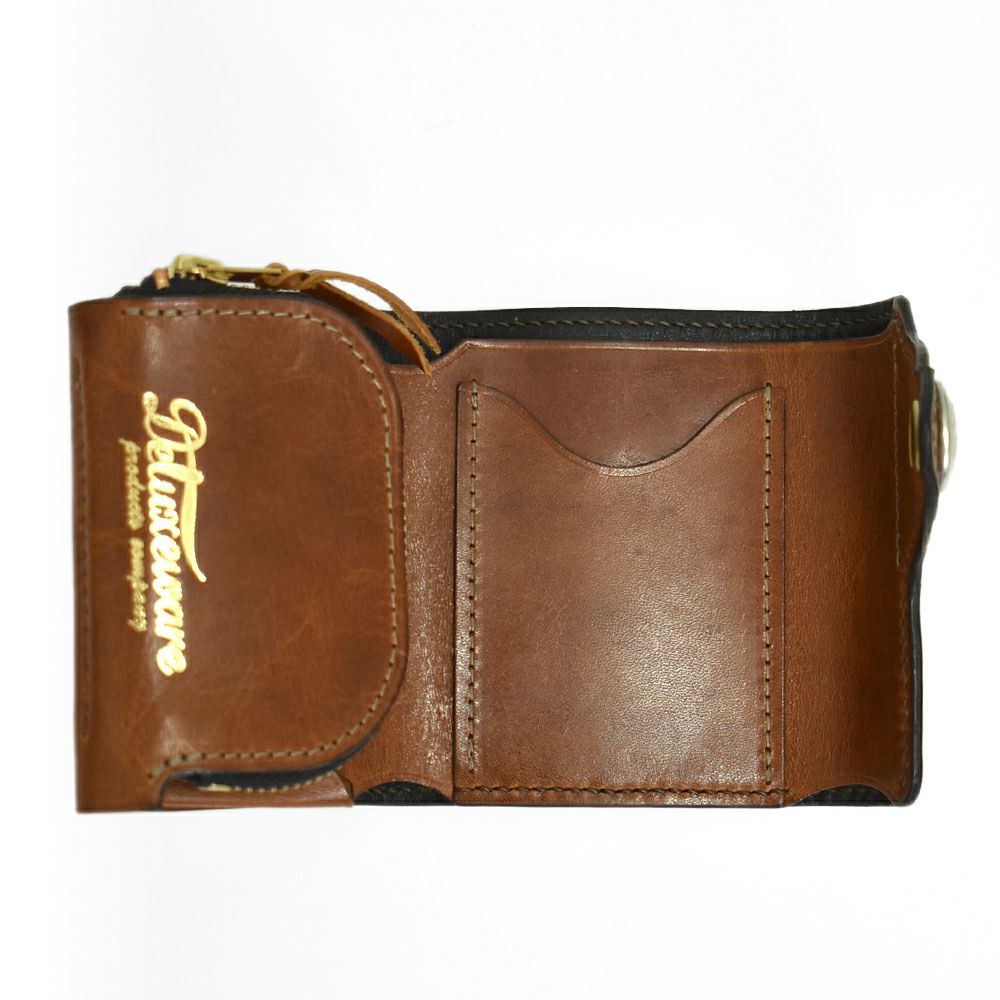 デラックスウエア (DELUXEWARE) THREEFOLD WALLET 二つ折り財布 レザーウォレット DLW-005