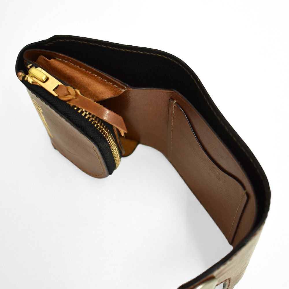 デラックスウエア (DELUXEWARE) THREEFOLD WALLET 二つ折り財布 レザーウォレット DLW-005