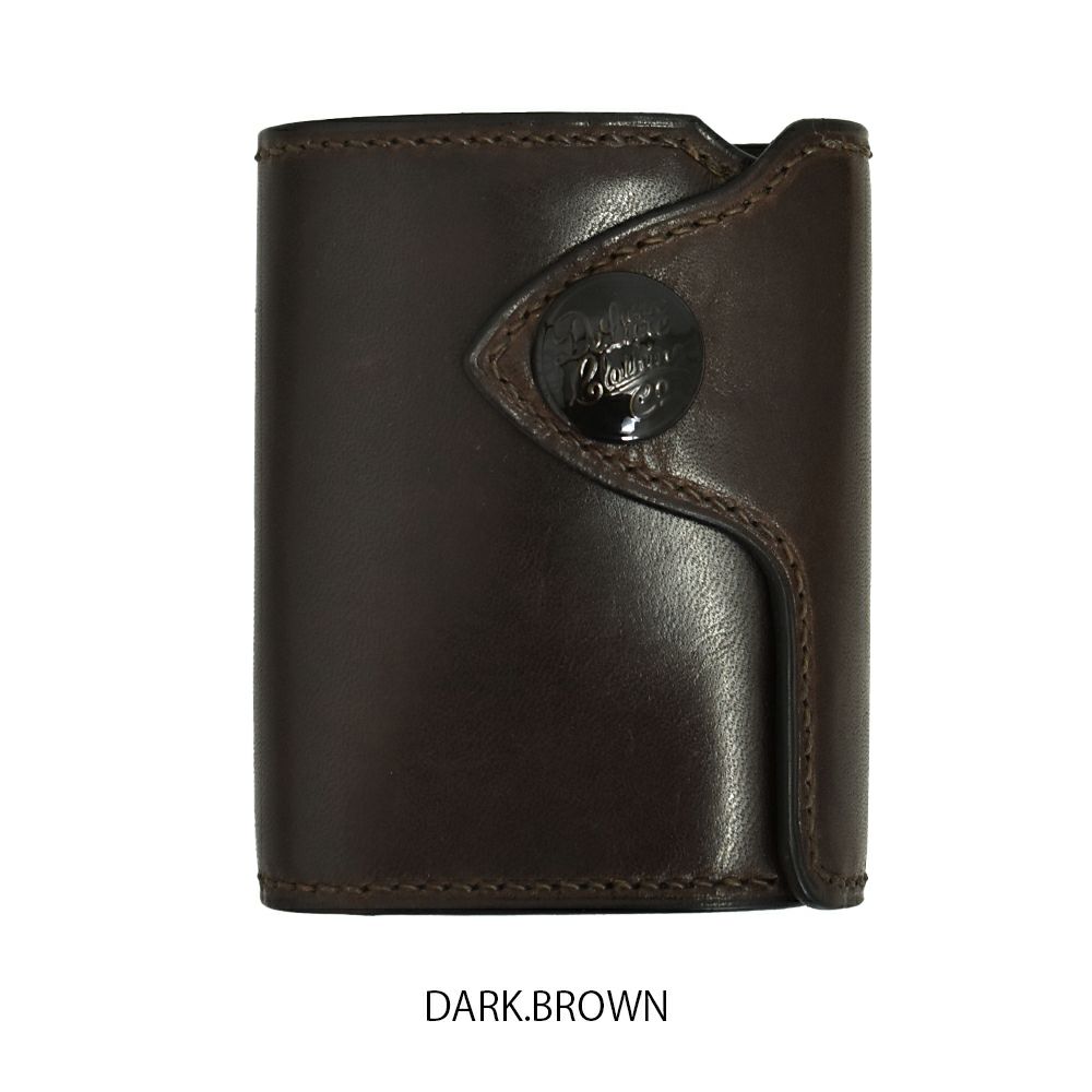 デラックスウエア (DELUXEWARE) THREEFOLD WALLET 二つ折り財布 レザーウォレット DLW-005 DARK.BROWN