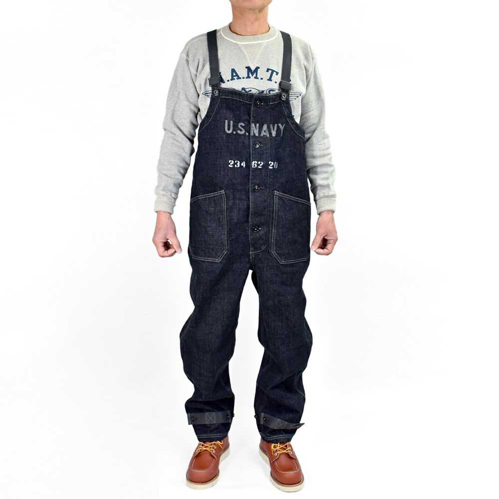 コリンボ (COLIMBO) OLD MIDSHIPMEN'S BIB OVERRALL =CUSTOM= -NAMELESS NAVAL PERSONNEL- オールドシップメンズビブオーバーオール デニムオーバーオール つなぎ ZZ-0221