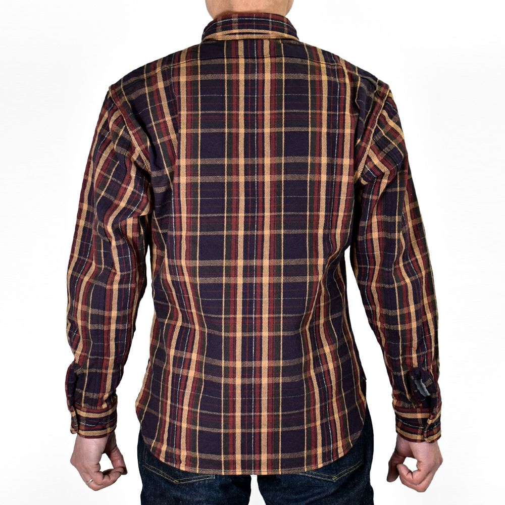 デラックスウエア (DELUXEWARE) JAPAN ANTIQUE COLOR 長袖チェックヘビーネルシャツ HV-55