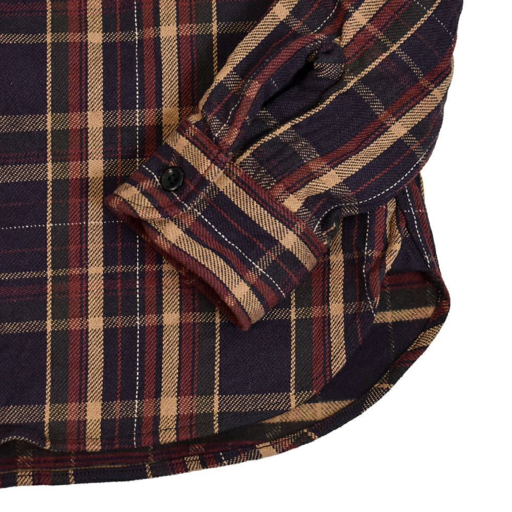 デラックスウエア (DELUXEWARE) JAPAN ANTIQUE COLOR 長袖チェックヘビーネルシャツ HV-55