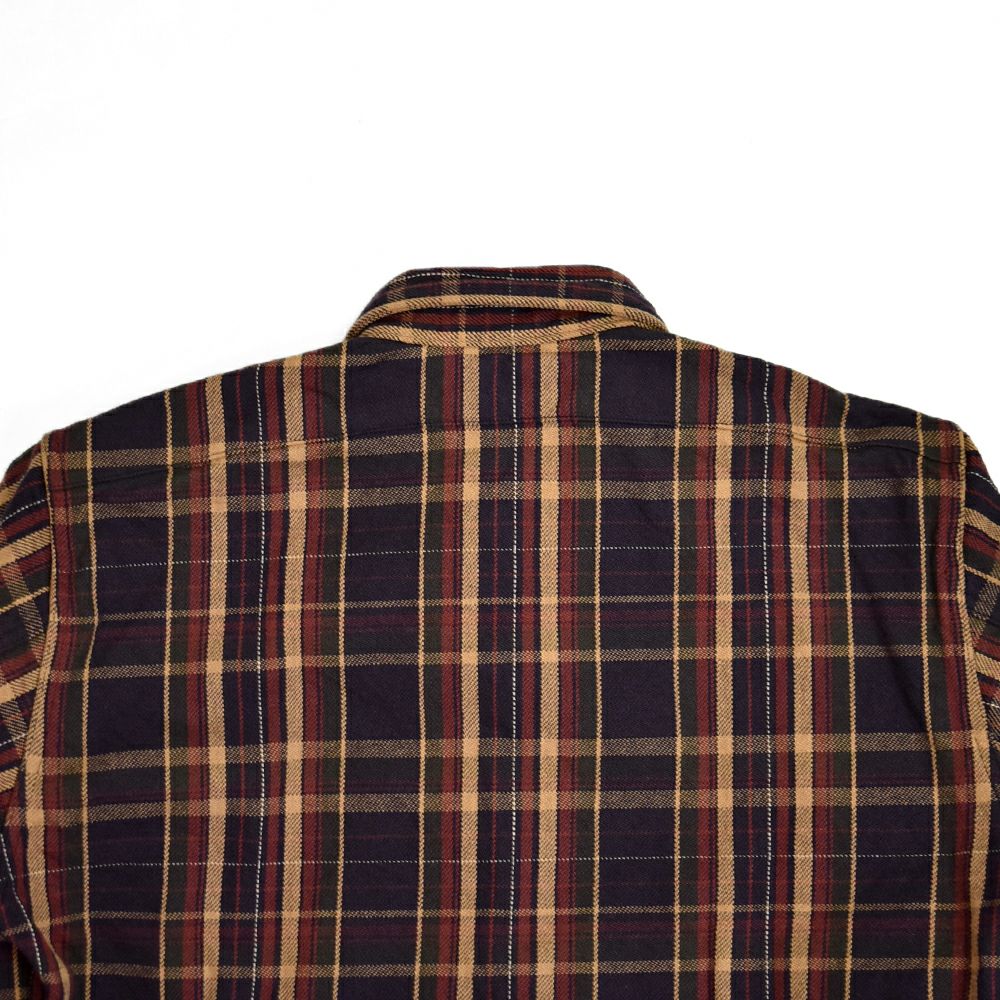 デラックスウエア (DELUXEWARE) JAPAN ANTIQUE COLOR 長袖チェックヘビーネルシャツ HV-55