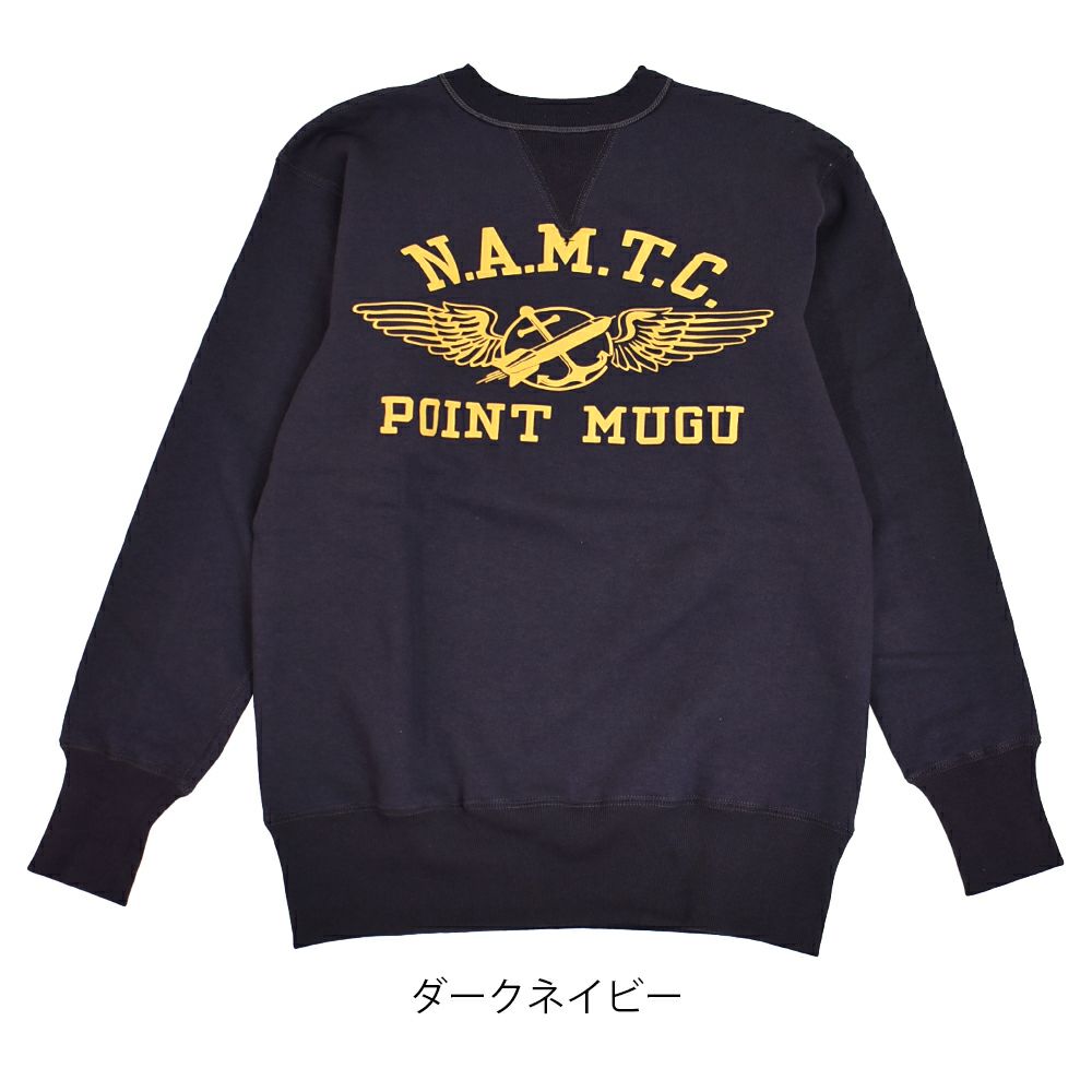 ウエアハウス (WAREHOUSE) Lot 403 N.A.M.T.C 長袖プリントトレーナー スウェットシャツ 403 ネイビー