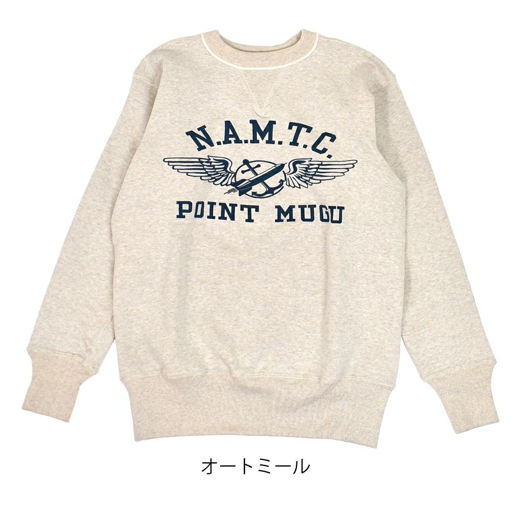ウエアハウス (WAREHOUSE) Lot 403 N.A.M.T.C 長袖プリントトレーナー スウェットシャツ 403 オートミール