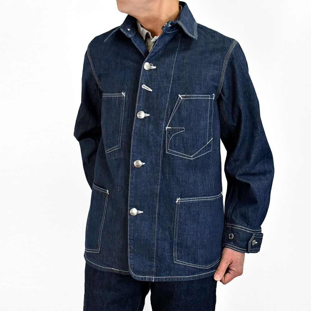 フリーホイーラーズ (FREEWHEELERS) -Lot 100 DENIM JAKET- 1920-1930s STYLE WORK CLOTHING Original 10oz Indigo Denim デニムジャケット アウター 2511001