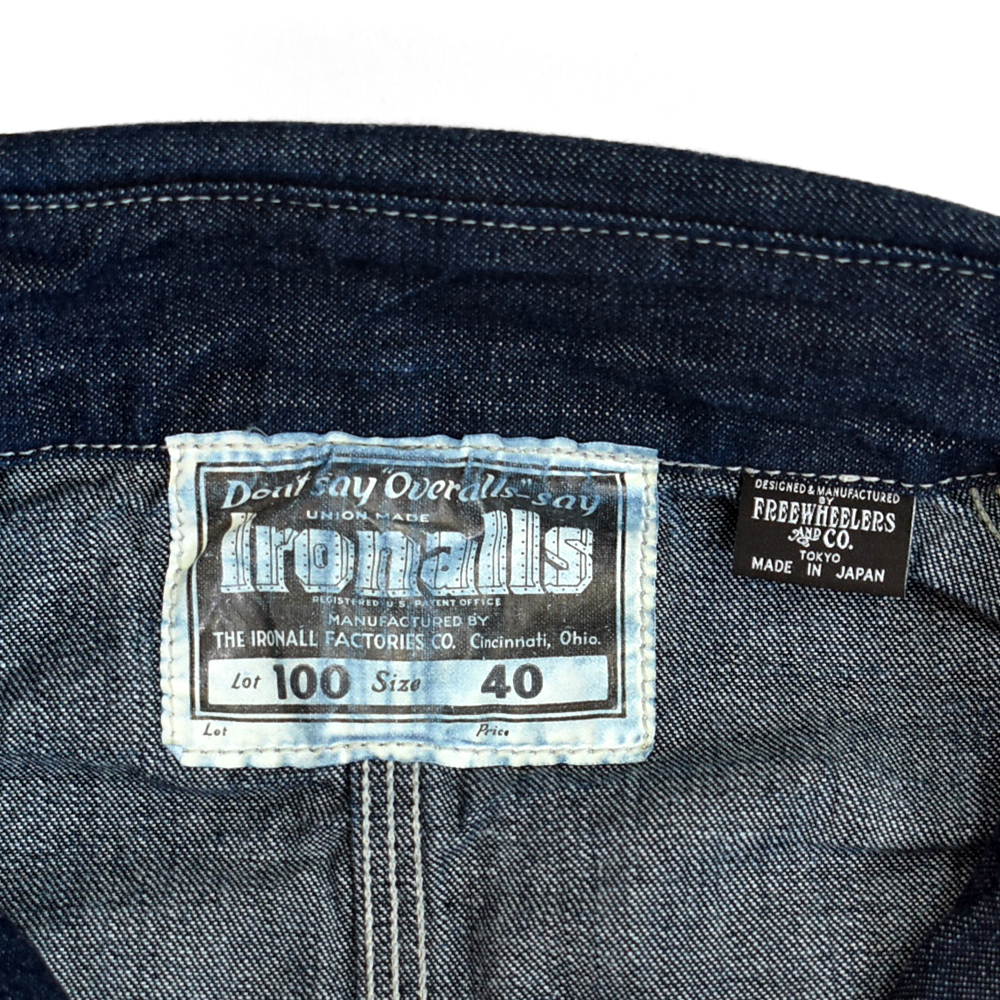 フリーホイーラーズ (FREEWHEELERS) -Lot 100 DENIM JAKET- 1920-1930s STYLE WORK CLOTHING Original 10oz Indigo Denim デニムジャケット アウター 2511001