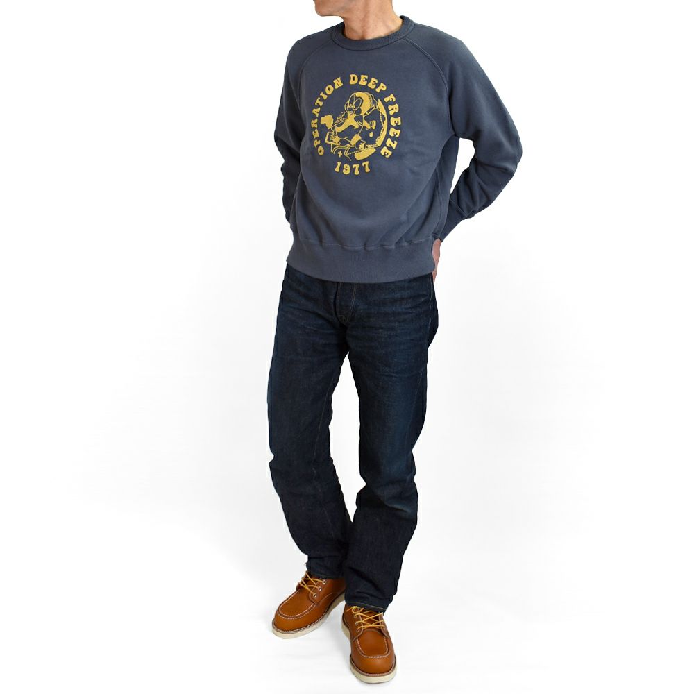 コリンボ (COLIMBO) LAGERGELD SWEAT RAGLAN SWEAT -O.D.F. 1977- ラガーフェルドラグランスウェット 長袖プリントスウェットシャツ ラグランスリーブスウェットシャツ ZA-0404