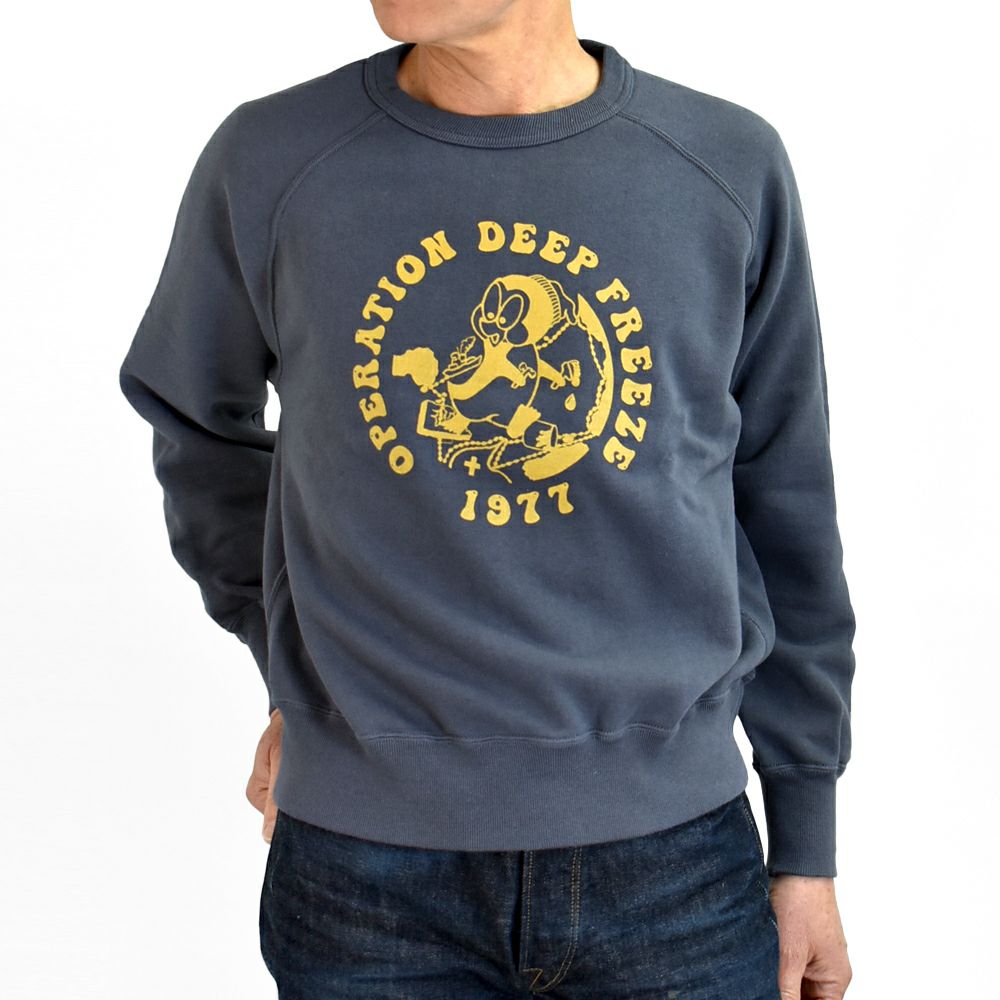 コリンボ (COLIMBO) LAGERGELD SWEAT RAGLAN SWEAT -O.D.F. 1977- ラガーフェルドラグランスウェット 長袖プリントスウェットシャツ ラグランスリーブスウェットシャツ ZA-0404