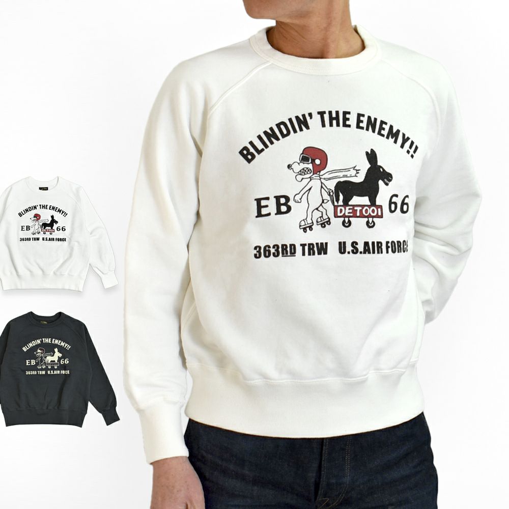 コリンボ (COLIMBO) LAGERGELD SWEAT RAGLAN SWEAT -EB-66 =BLINDIN' THE ENEMY=- ラガーフェルドラグランスウェット 長袖プリントスウェットシャツ ラグランスリーブスウェットシャツ ZA-0405