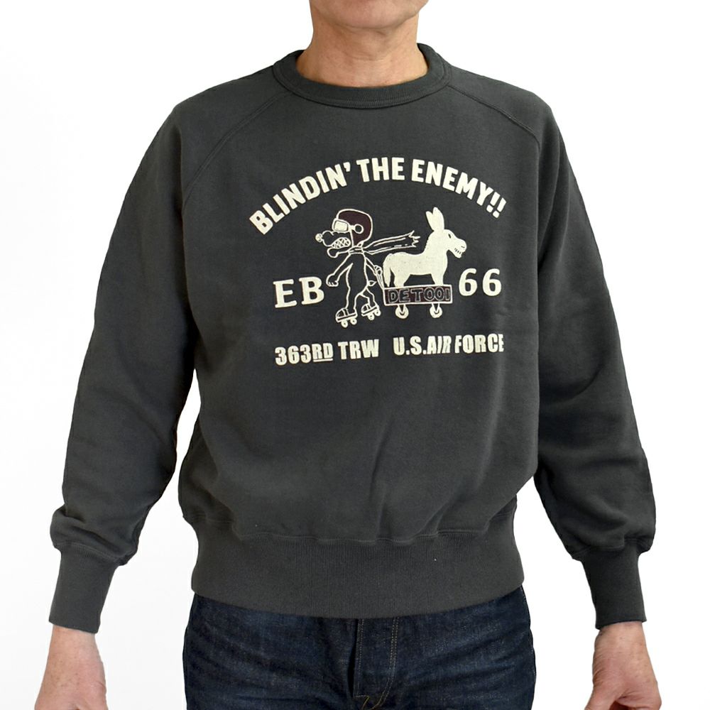 コリンボ (COLIMBO) LAGERGELD SWEAT RAGLAN SWEAT -EB-66 =BLINDIN' THE ENEMY=- ラガーフェルドラグランスウェット 長袖プリントスウェットシャツ ラグランスリーブスウェットシャツ ZA-0405