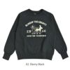 コリンボ (COLIMBO) LAGERGELD SWEAT RAGLAN SWEAT -EB-66 =BLINDIN' THE ENEMY=- ラガーフェルドラグランスウェット 長袖プリントスウェットシャツ ラグランスリーブスウェットシャツ ZA-0405 02.Ebony Black