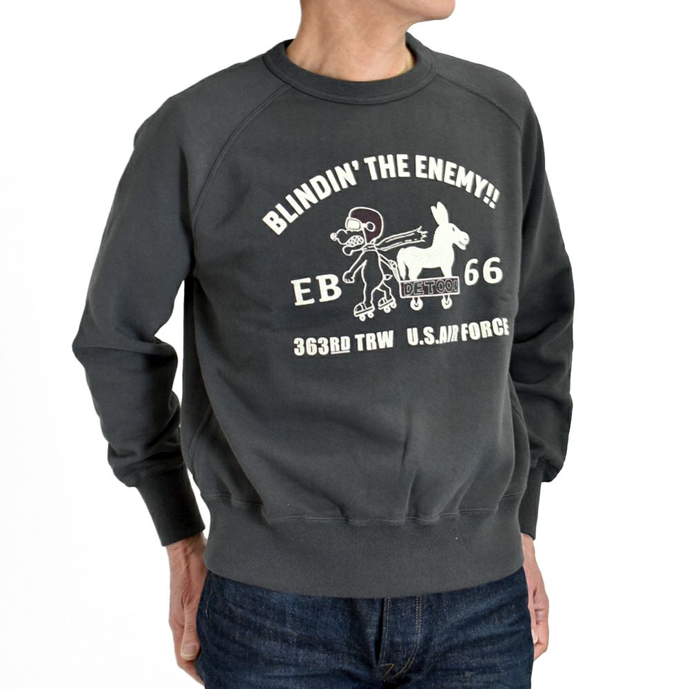コリンボ (COLIMBO) LAGERGELD SWEAT RAGLAN SWEAT -EB-66 =BLINDIN' THE ENEMY=- ラガーフェルドラグランスウェット 長袖プリントスウェットシャツ ラグランスリーブスウェットシャツ ZA-0405