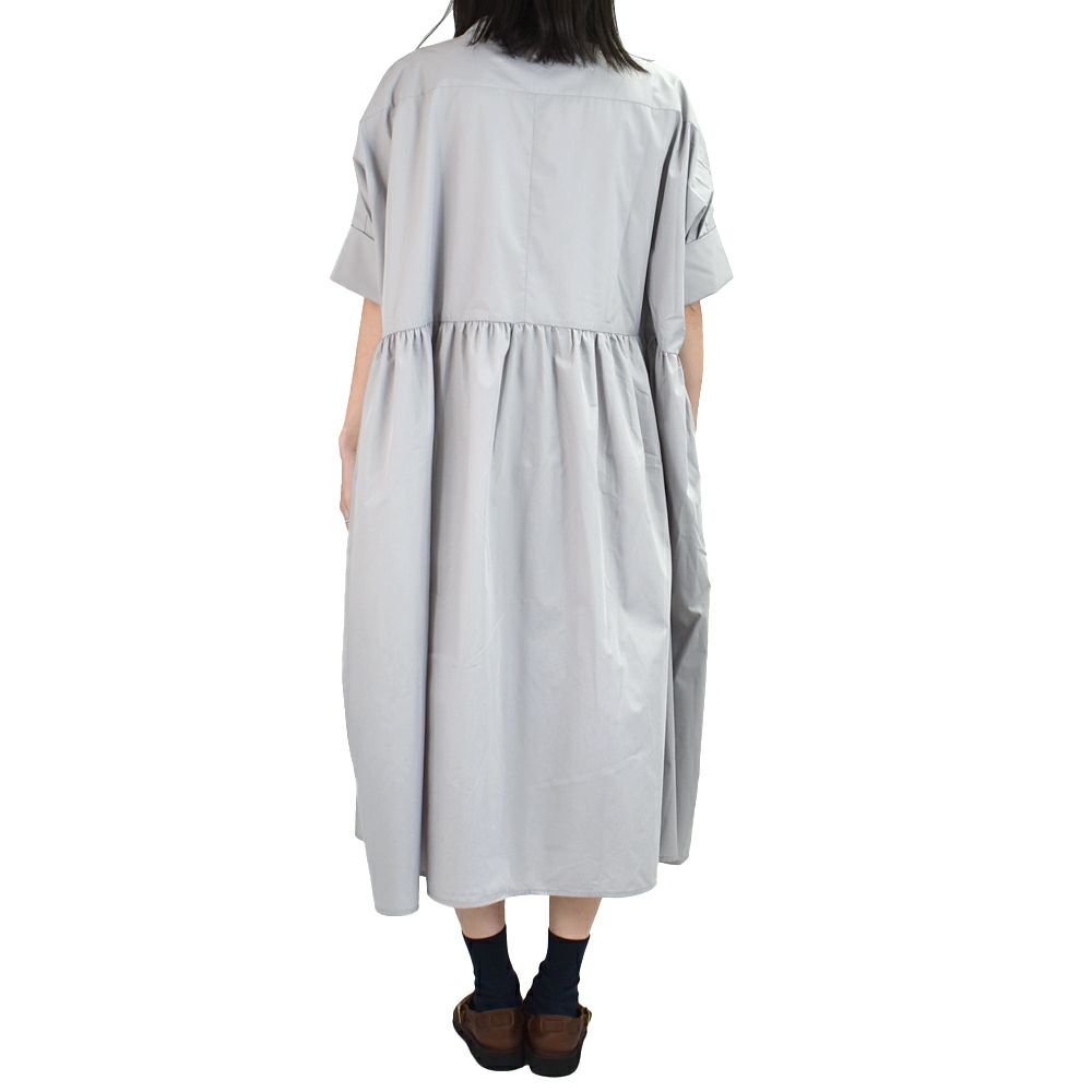 ケレン(KELEN) -MIIA- WIDE DESIGN DRESS 5分袖シャツワンピース LKL25HOP2055