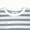 ソソット (sosotto) ボーダー切替ラウンドPO ボーダー半袖Tシャツ 裾切り替え ワイドシルエット ストレッチ 42511322